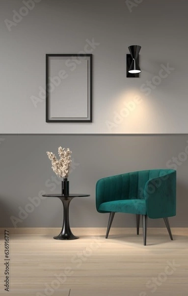 Fototapeta cuadro en pared sofa