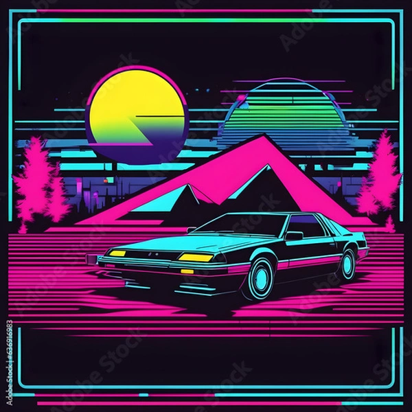 Obraz car on the road