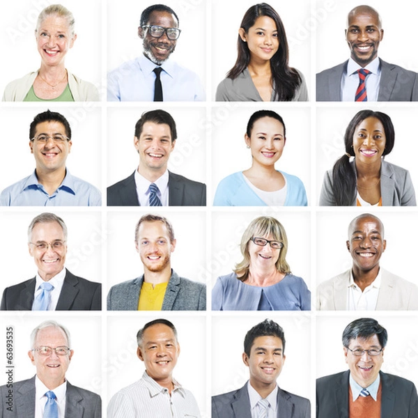 Obraz Portrait of Multiethnic Diverse Business People
