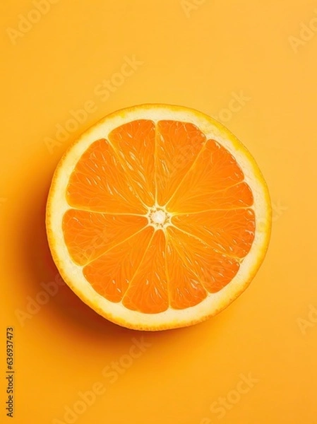 Fototapeta Close up photograph fruit on colored background isolated