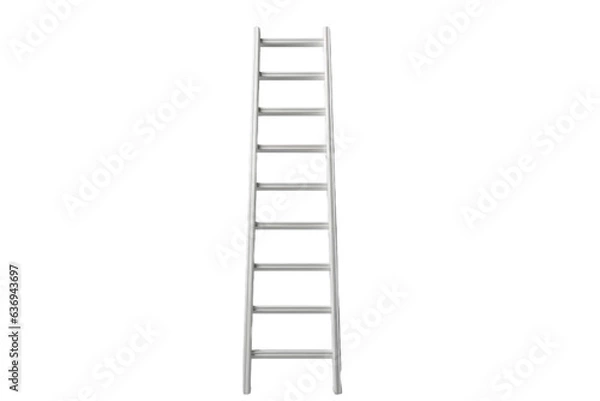 Fototapeta Rolling ladder. isolated object, transparent background