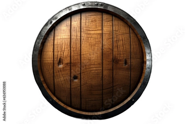 Obraz Whiskey barrel . isolated object, transparent background