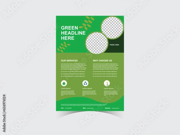 Fototapeta Environment Flyer Design