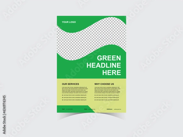 Fototapeta Environment Flyer Design