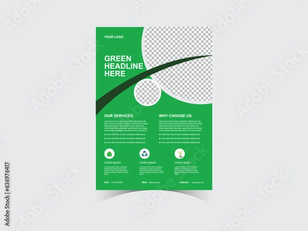 Fototapeta Environment Flyer Design