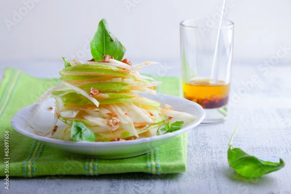 Obraz Fennel and apple salad