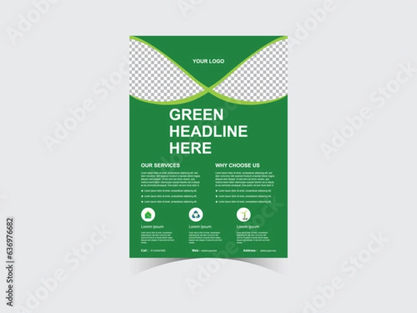 Fototapeta Environment Flyer Design