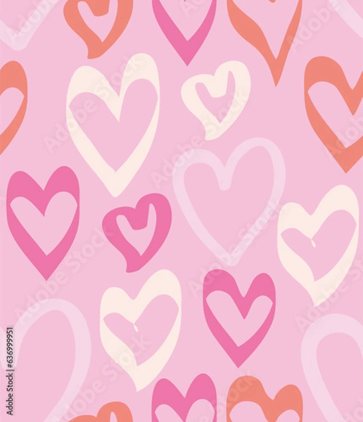 Fototapeta Love seamless pattern 