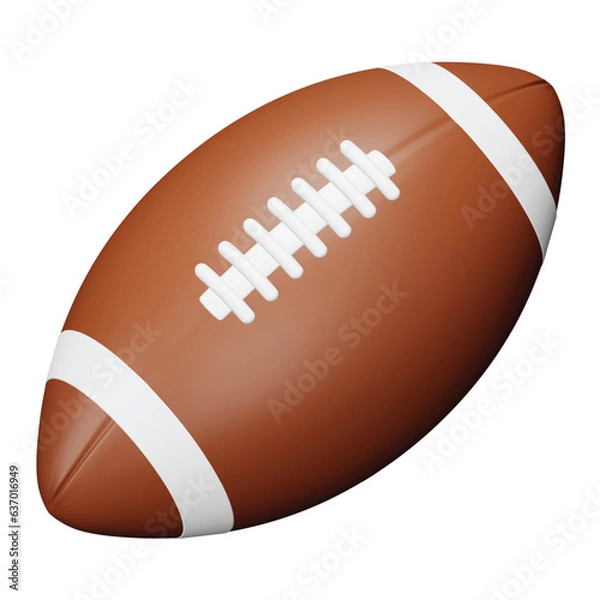 Obraz Rugby 3d rendering isometric icon.