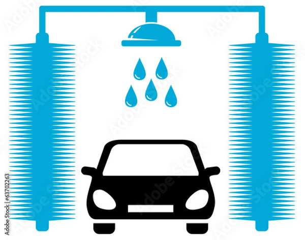 Obraz car wash icon