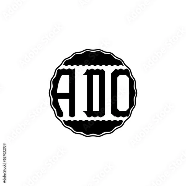 Obraz Letter Logo Design 'ADO'