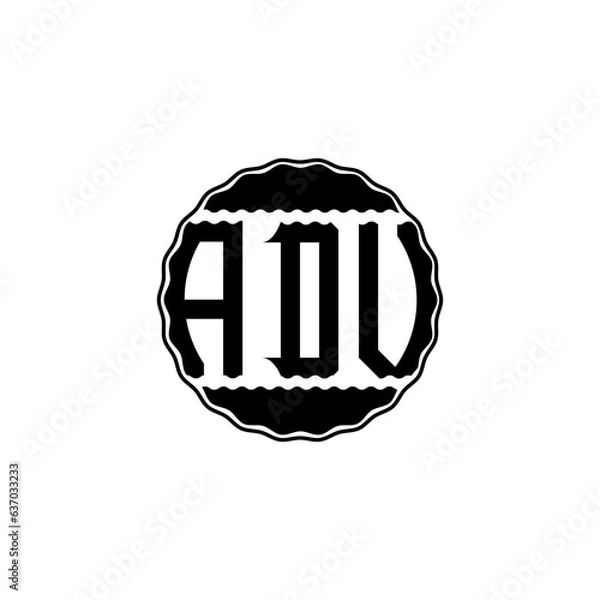 Fototapeta Letter Logo Design 'ADV'