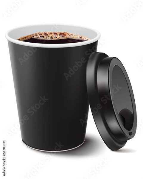 Obraz coffee cup isolated. Vector illustration