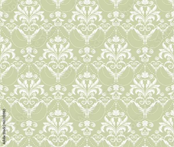 Fototapeta damask seamless pattern