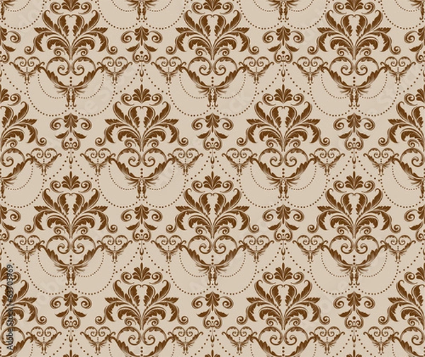 Fototapeta damask seamless pattern