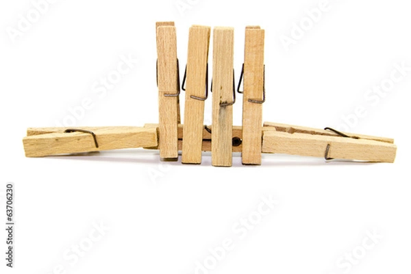 Obraz Holzwäscheklammern