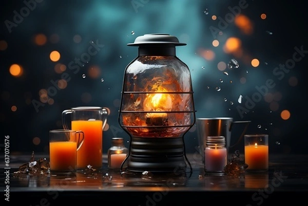 Fototapeta lantern in the night