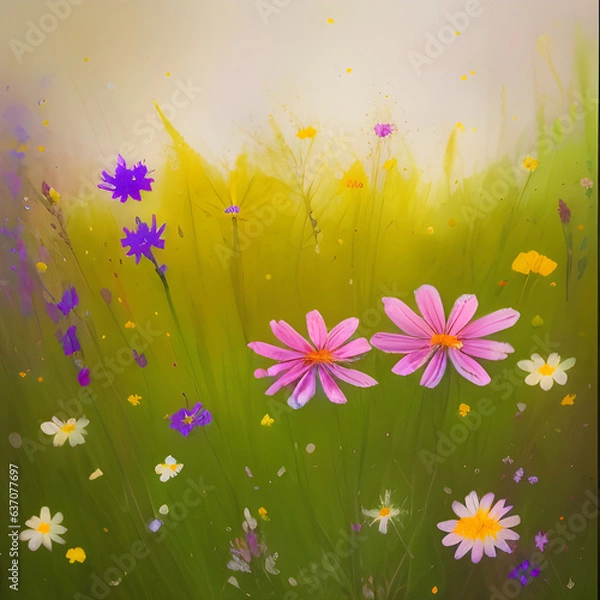 Obraz Wild flowers meadow 