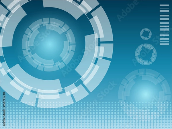 Obraz Abstract technology background - illustration