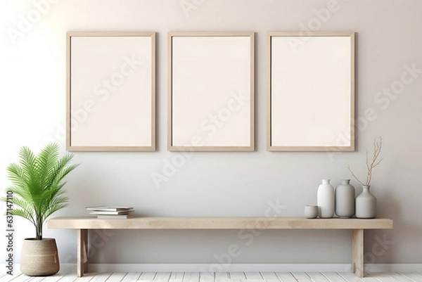 Fototapeta Serene Interior Moments, generative ai