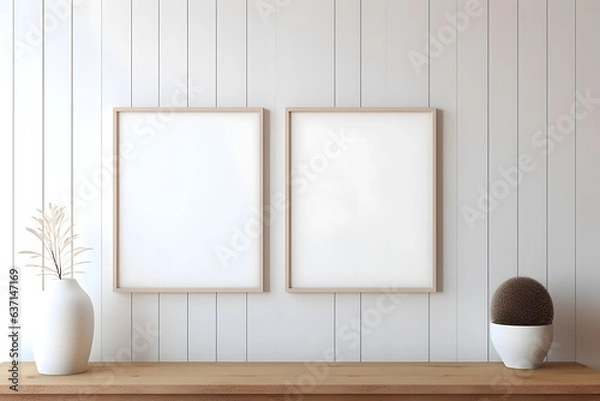 Obraz Stylish Minimal Frame, generative ai