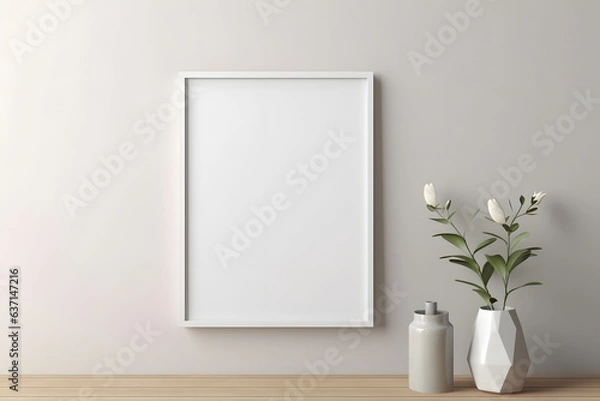 Fototapeta Clean Stylish Interiors, generative ai