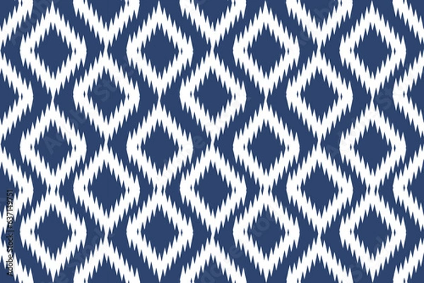 Fototapeta pattern . Geometric chevron abstract illustration, wallpaper. Tribal ethnic vector texture. Aztec style. Folk embroidery. Indian, Scandinavian, African rug.design for carpet,sarong  