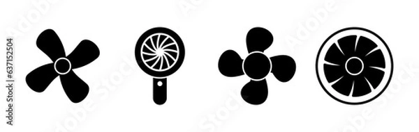 Obraz Fan icon vector. blower icon. propeller. ceiling