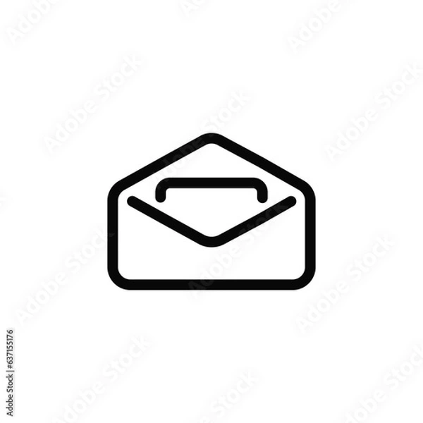 Fototapeta Envelope icon vector design trendy
