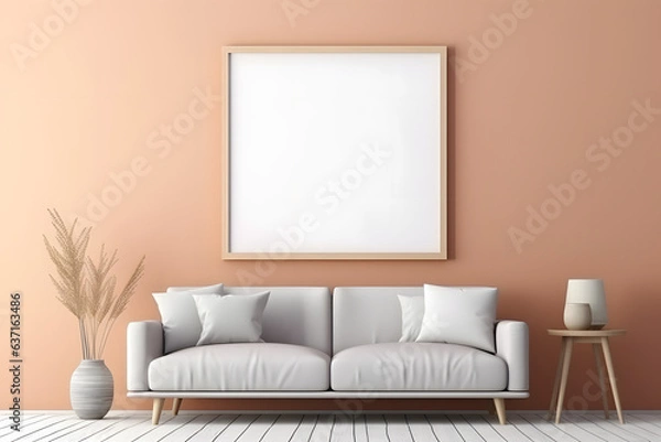 Fototapeta Frame Mockup Stylish Haven, generative ai