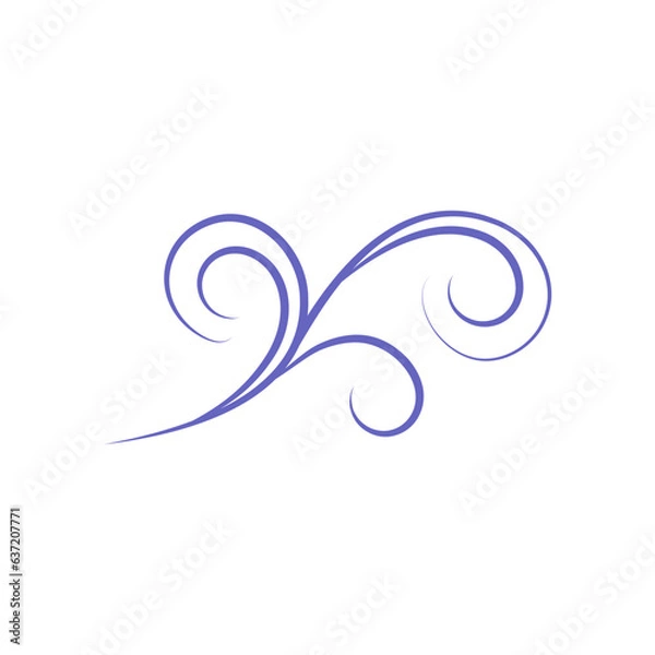 Fototapeta abstract blue background with swirls