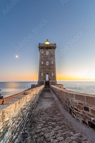 Obraz lighthouse at sunset Le conquet