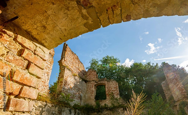 Fototapeta Ruiny mur ceglany