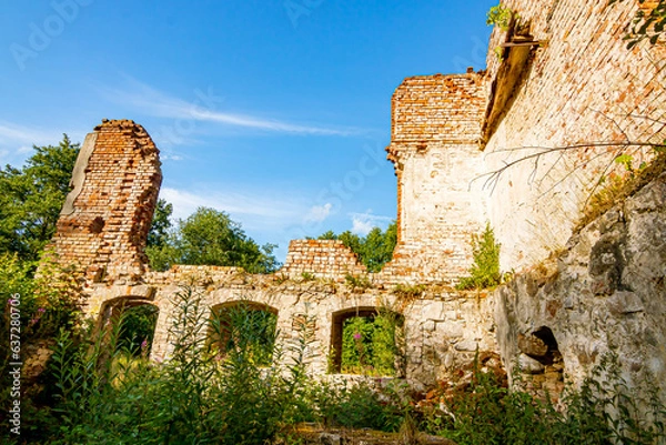 Fototapeta Ruiny mur ceglany