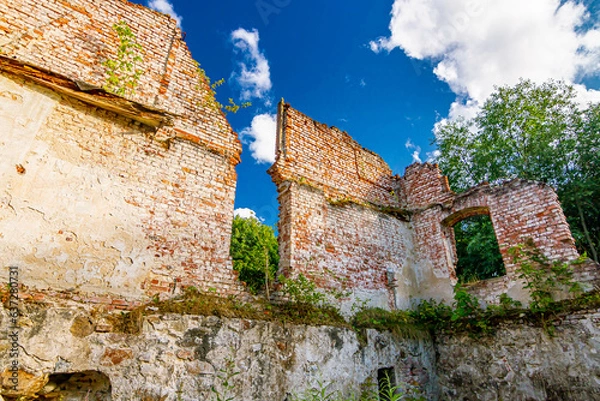 Fototapeta Ruiny mur ceglany