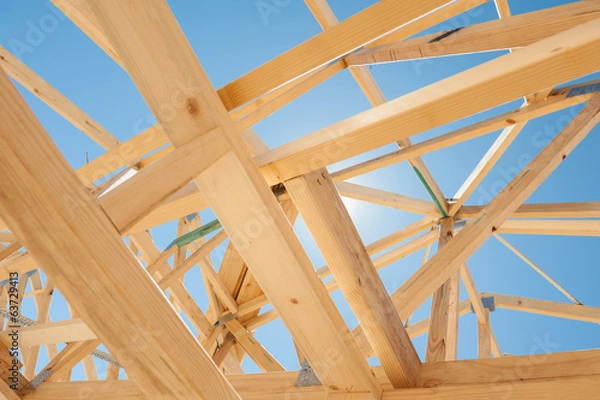 Obraz New home construction framing