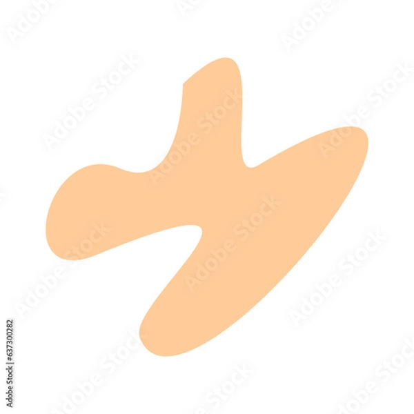 Fototapeta Abstract shape recolorable vector element