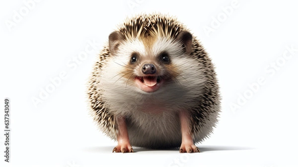 Obraz Hedgehog Isolated On White Background.