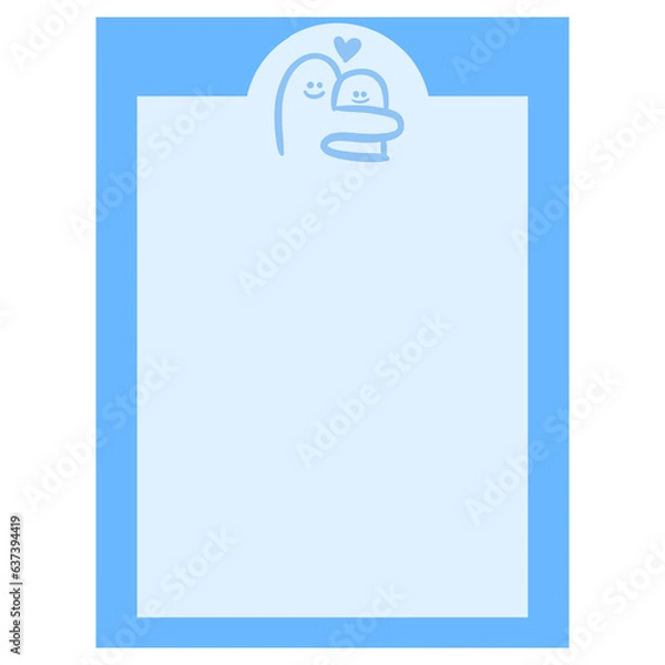 Fototapeta note paper minimal color friend