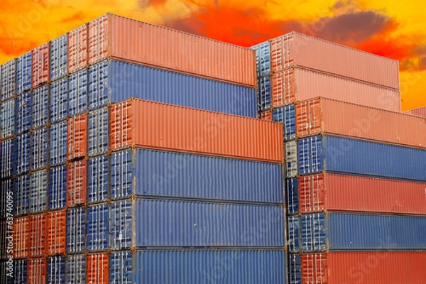 Fototapeta Containers