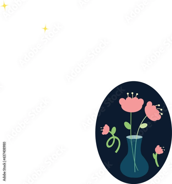 Obraz flower and vase