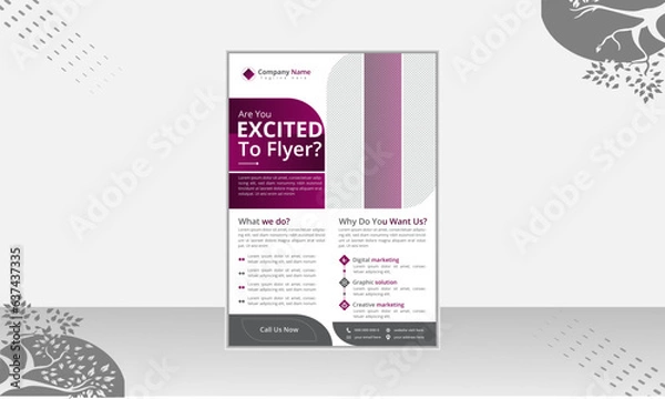 Obraz Business Flyer Design Template 