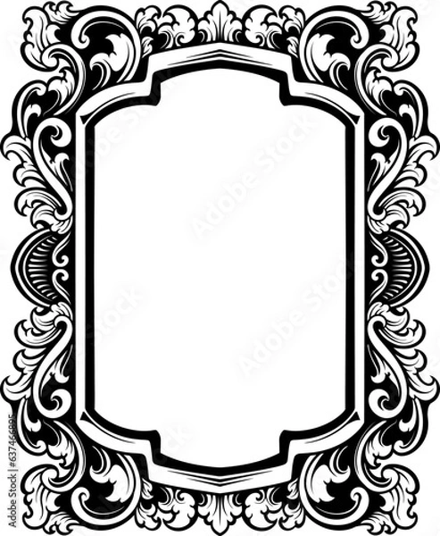 Obraz Luxury Frame Ornament Wedding Decoration