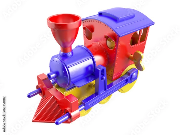 Obraz Toy train. 3D isolated