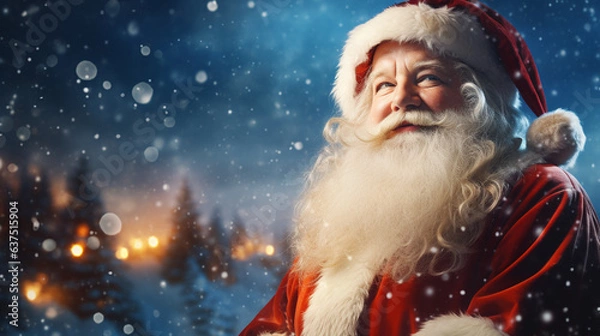 Obraz santa claus in the snow