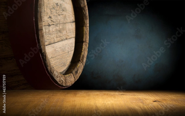 Fototapeta background of barrel shape, free, empty, space. High quality photo