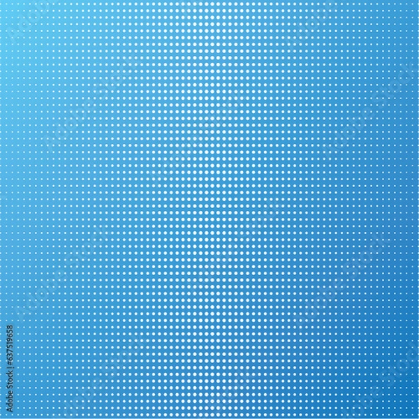 Fototapeta Blue abstract background with dots. Vector illustration