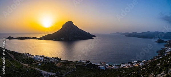 Obraz sunset over the island