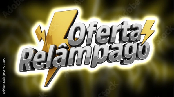 Fototapeta selo 3d ''ofertas relãmpago''