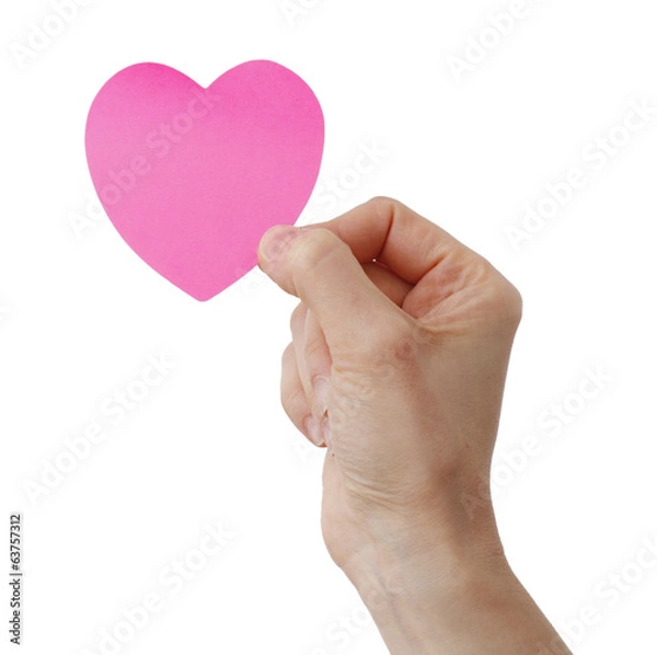 Fototapeta Heart shape Posst It